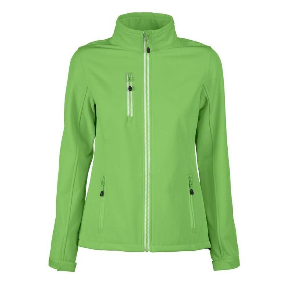 Printer RED Womens/Ladies Vert Soft Shell Jacket / Lime